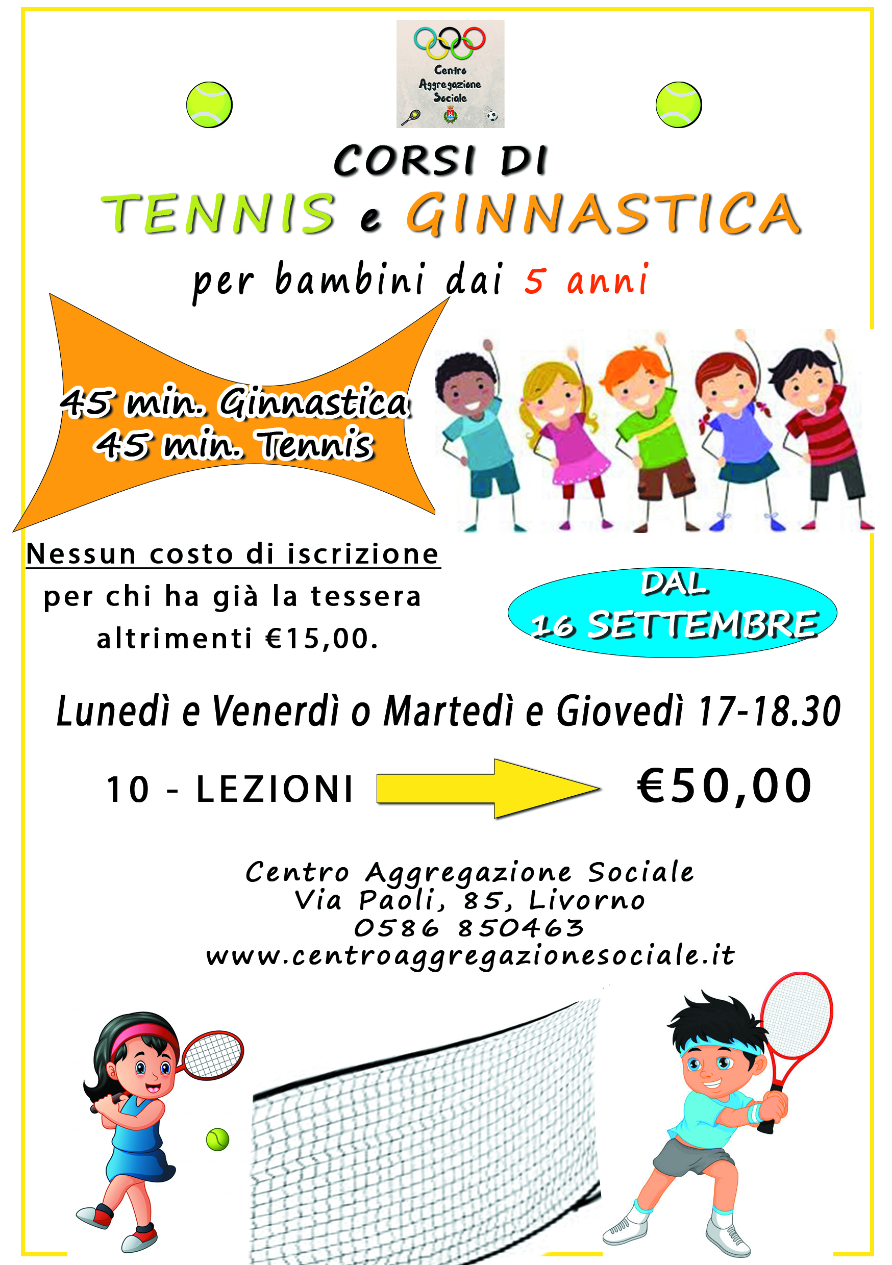 corso tennis bambini