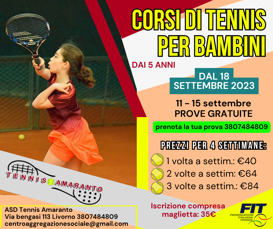 tennis bambini livorno