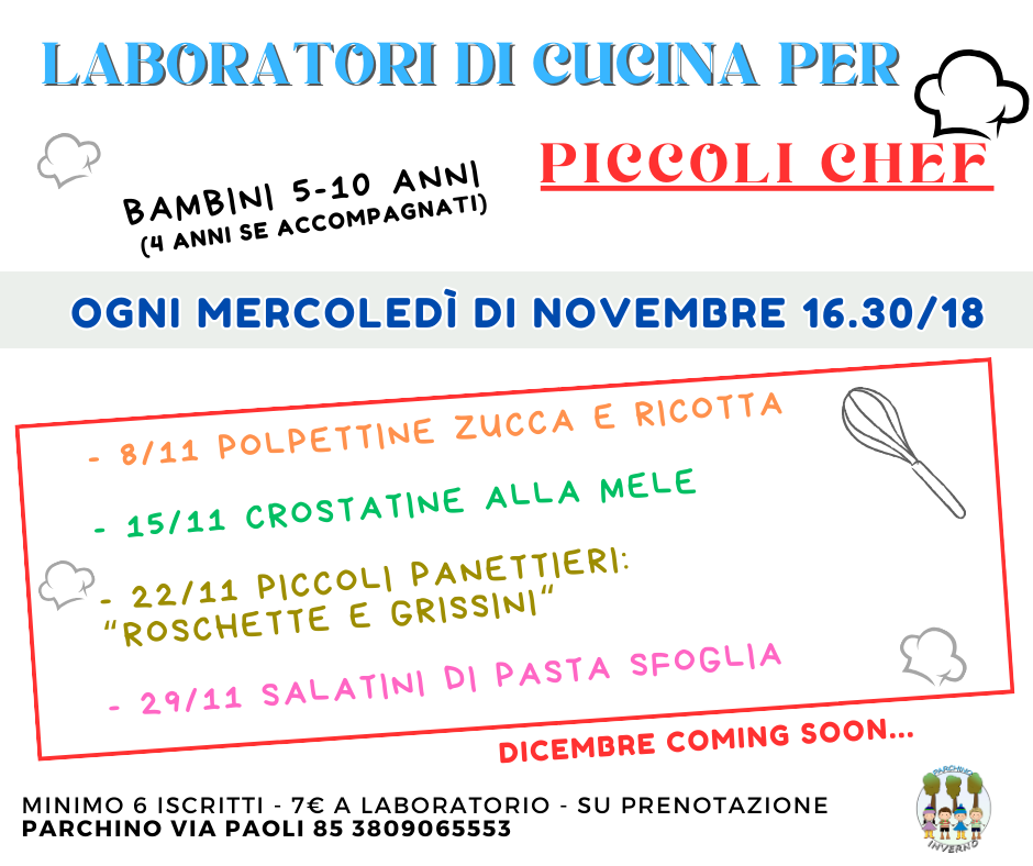 laboratori di cucina bambini